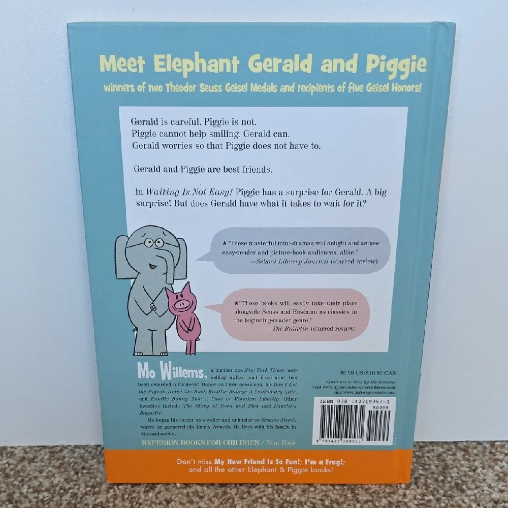 Mo Willems Children's Book Set - Elephant & Piggy And Unlimited Squirrels